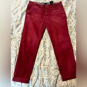 Maroon H&M Khaki Pants - 34W x 30 L